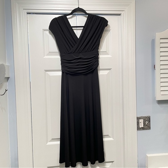 Black Dress by DKNY Knee Length Knit Knee Length Stretch 2 Small Party Travel - Picture 6 of 9